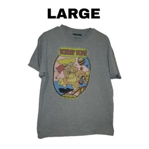 donkey kong vintage design tshirt size large
